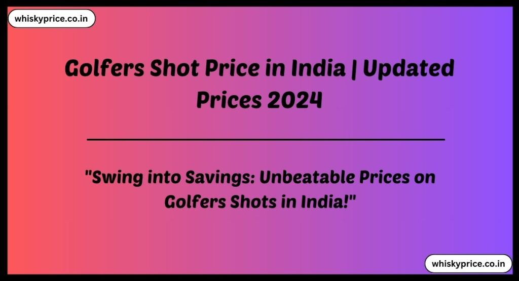 Golfers Shot Price in India